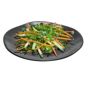 Салат овощной с хияши и орехово-кунжутным соусом